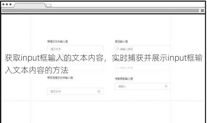 获取input框输入的文本内容