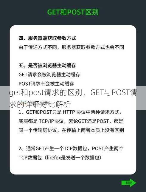 get和post请求的区别