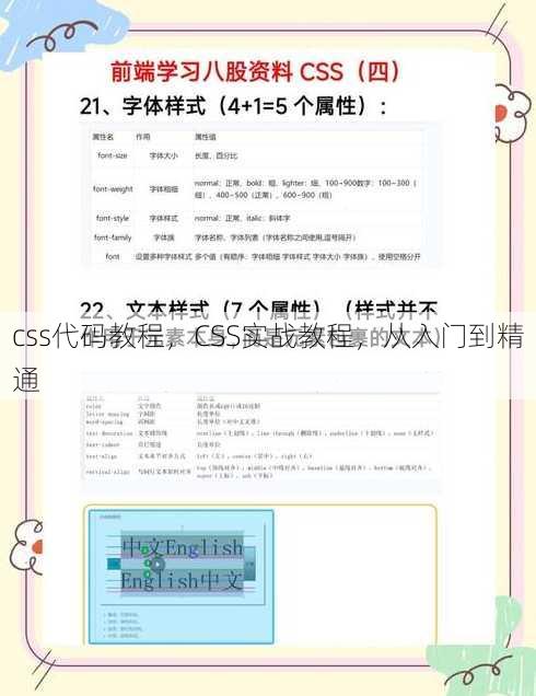 css代码教程
