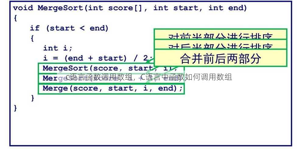 c语言函数调用数组