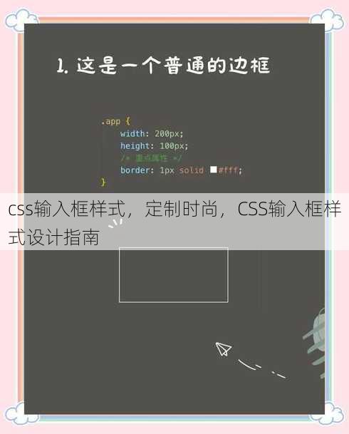 css输入框样式