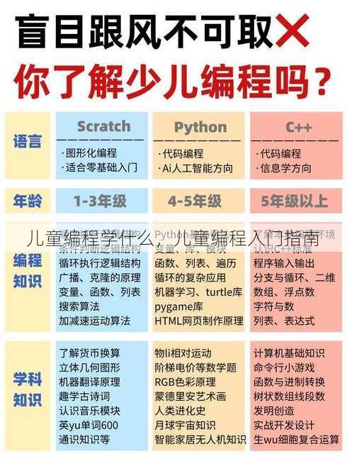 儿童编程学什么