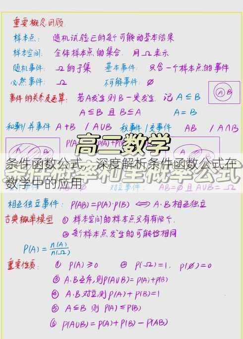 条件函数公式