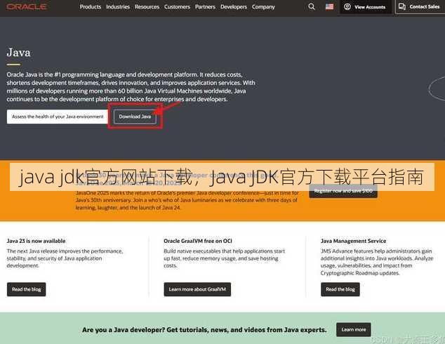 java jdk官方网站下载
