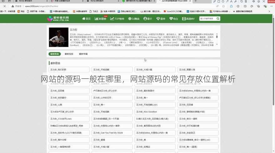 网站的源码一般在哪里
