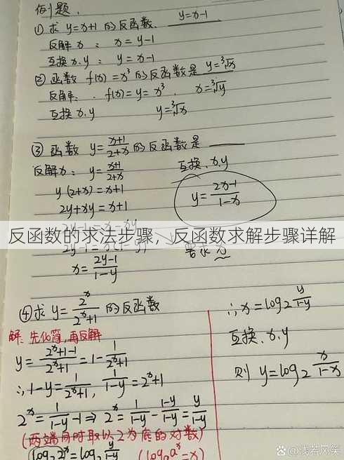 反函数的求法步骤