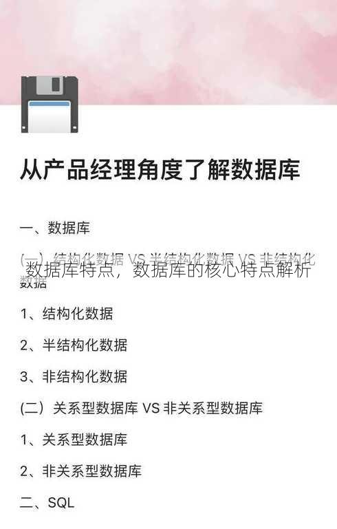 数据库特点