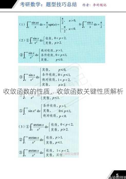 收敛函数的性质