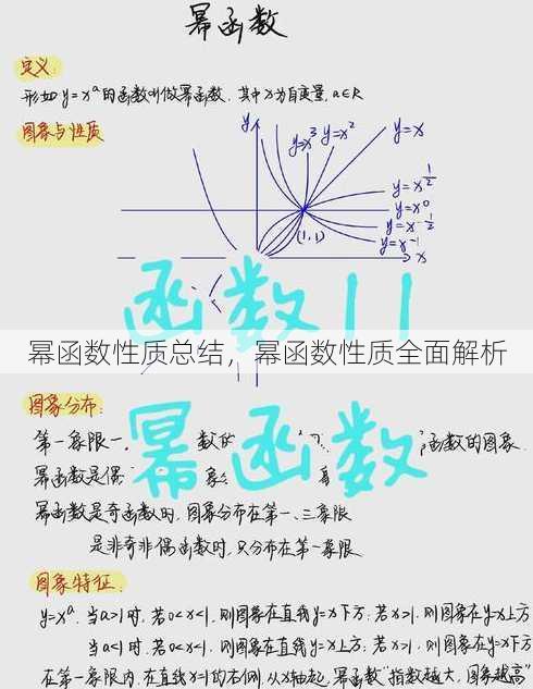 幂函数性质总结