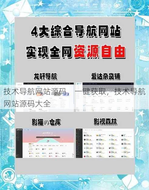 技术导航网站源码