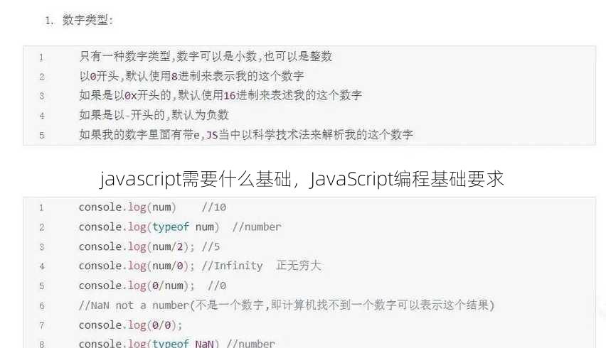 javascript需要什么基础