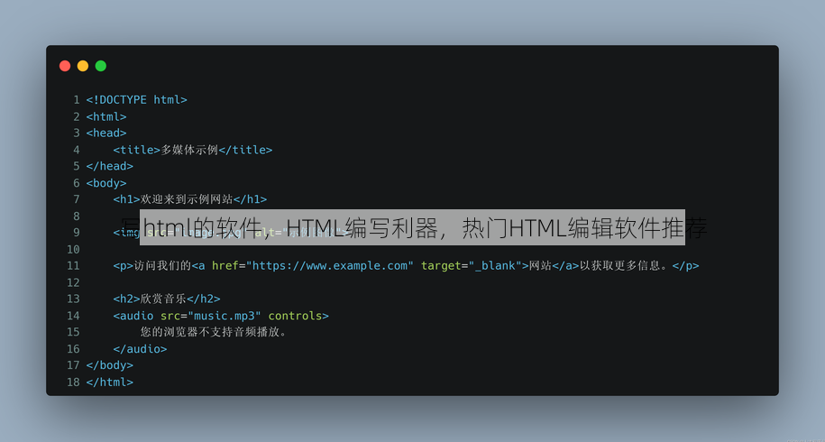 写html的软件