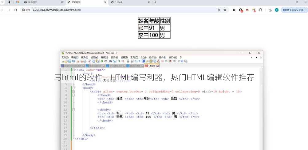 写html的软件