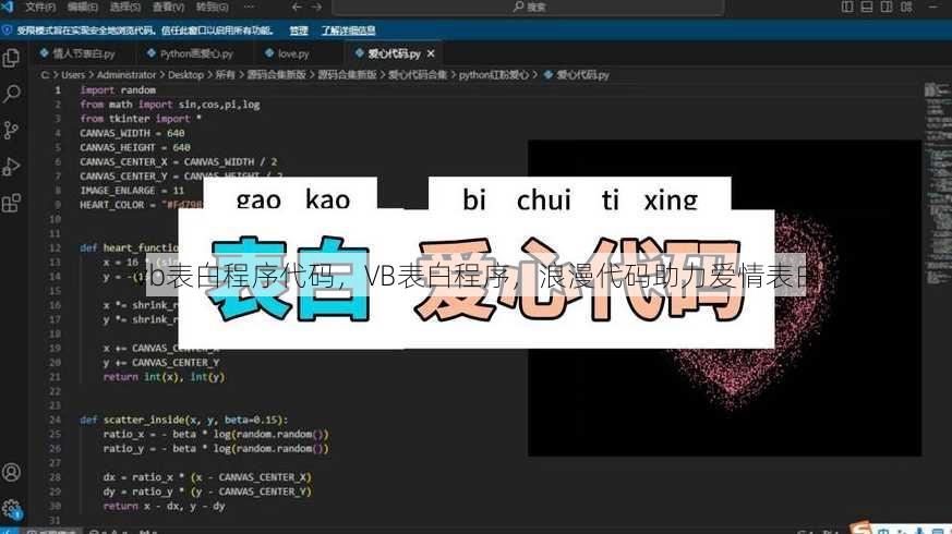 vb表白程序代码