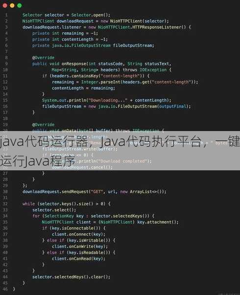 java代码运行器