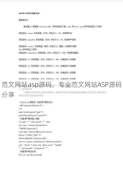 范文网站asp源码
