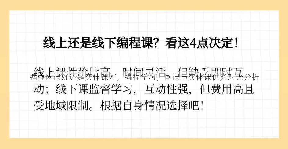 编程网课好还是实体课好
