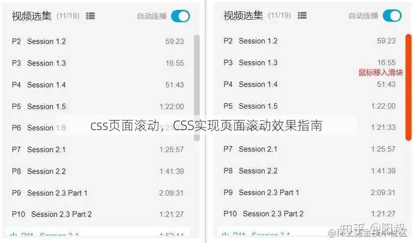 css页面滚动