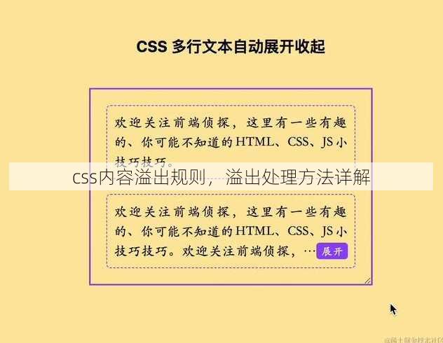 css内容溢出规则