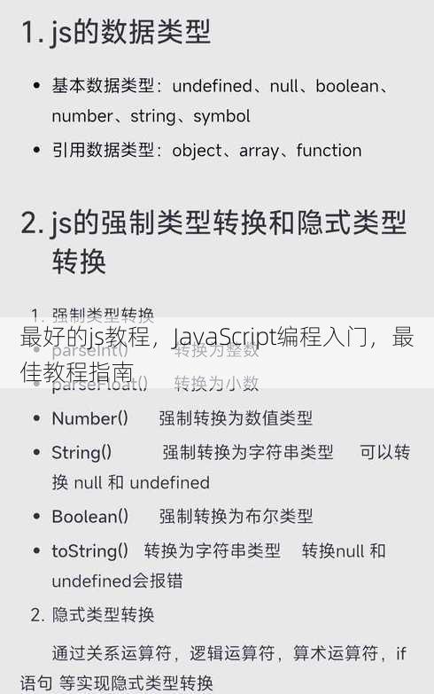 最好的js教程