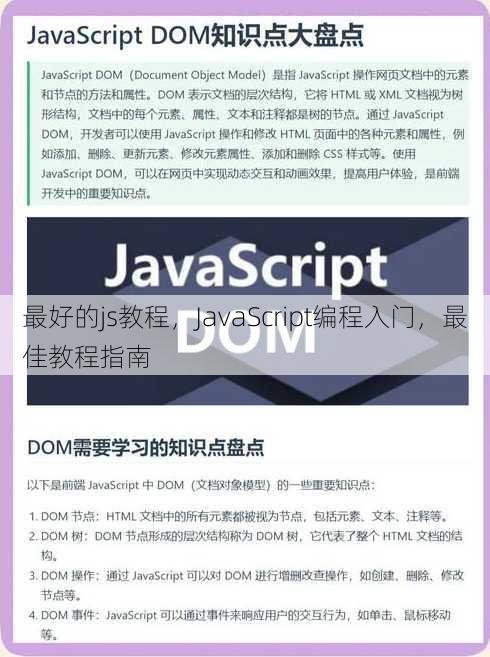 最好的js教程