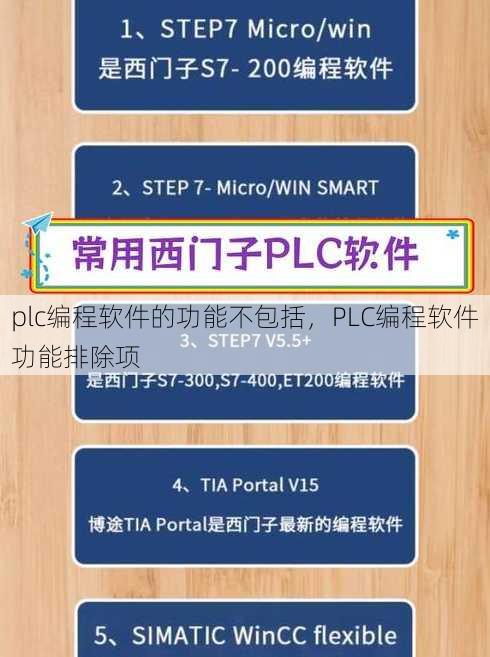 plc编程软件的功能不包括