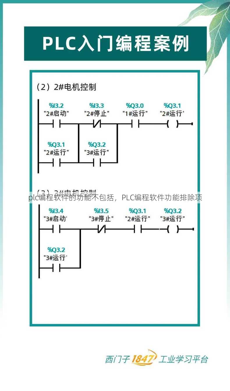 plc编程软件的功能不包括