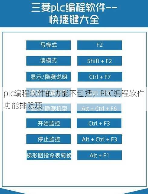 plc编程软件的功能不包括
