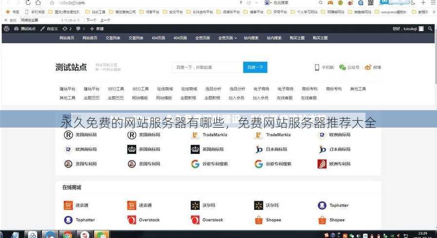 永久免费的网站服务器有哪些