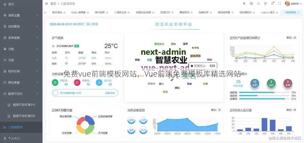 免费vue前端模板网站