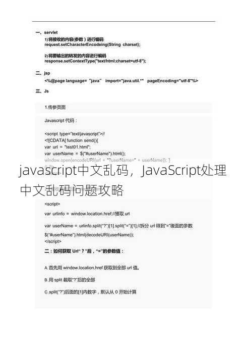javascript中文乱码