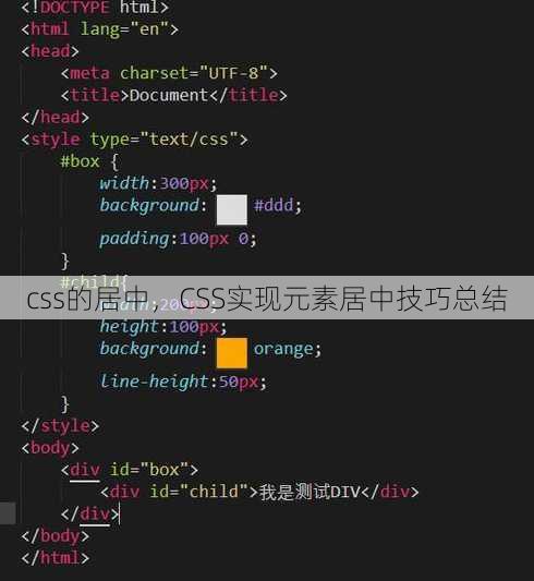 css的居中