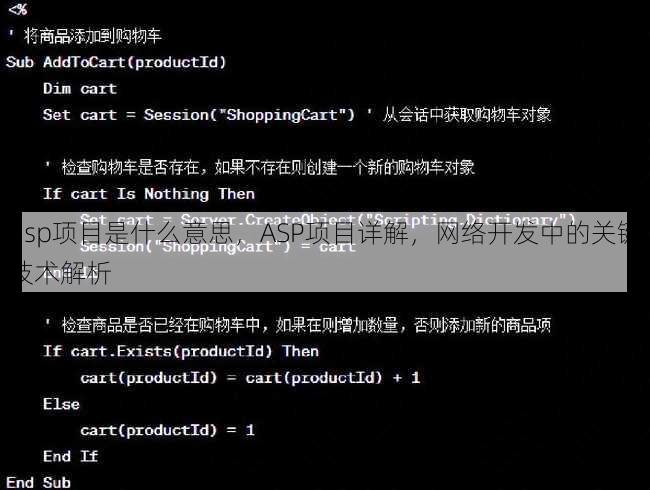 asp项目是什么意思