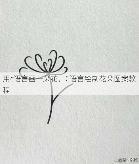 用c语言画一朵花