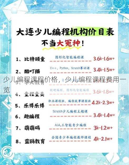 少儿编程课程价格