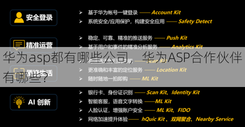 华为asp都有哪些公司