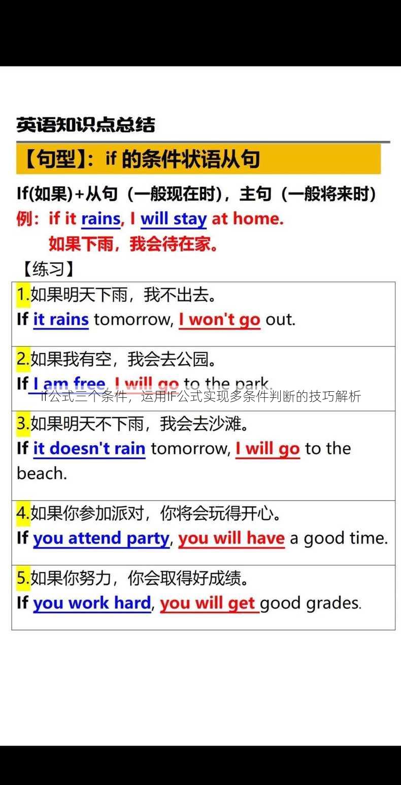if公式三个条件