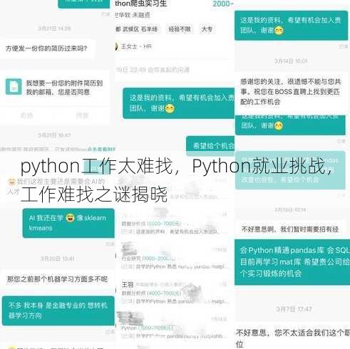 python工作太难找