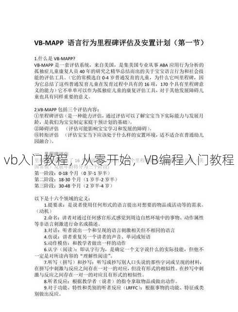 vb入门教程