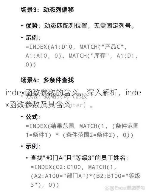 index函数参数的含义