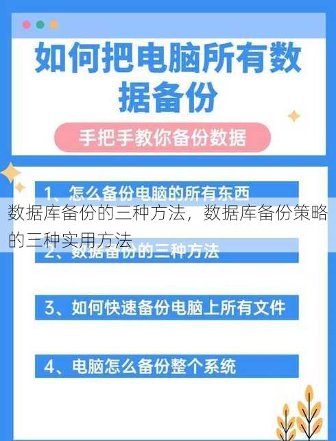 数据库备份的三种方法