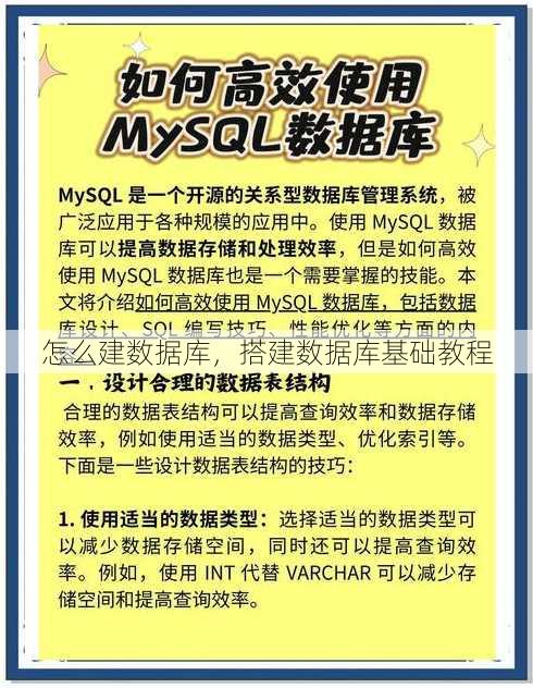 怎么建数据库