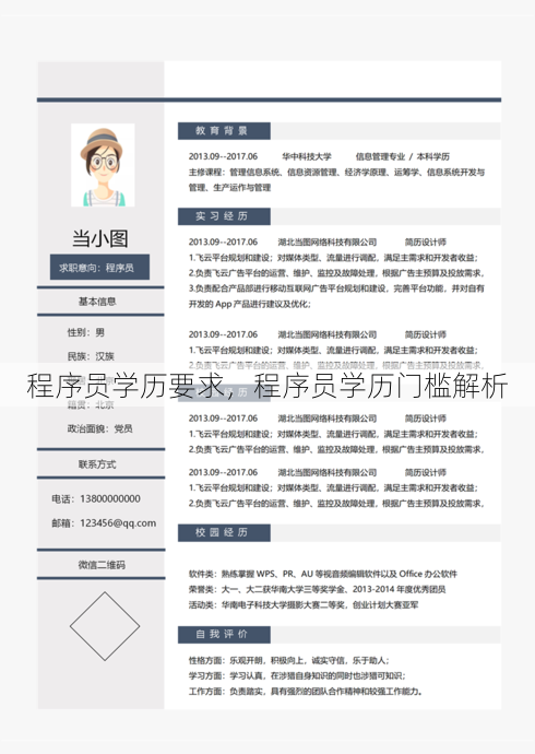 程序员学历要求