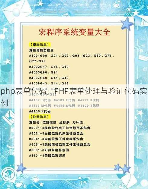 php表单代码