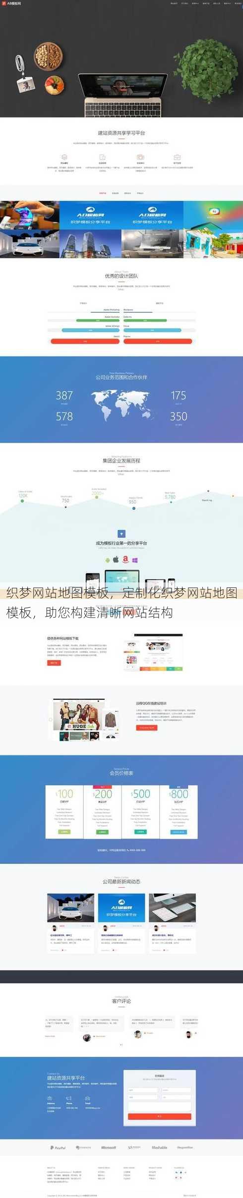织梦网站地图模板