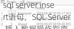 sql server insert语句