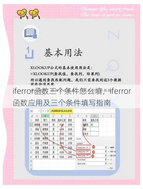 iferror函数三个条件怎么填
