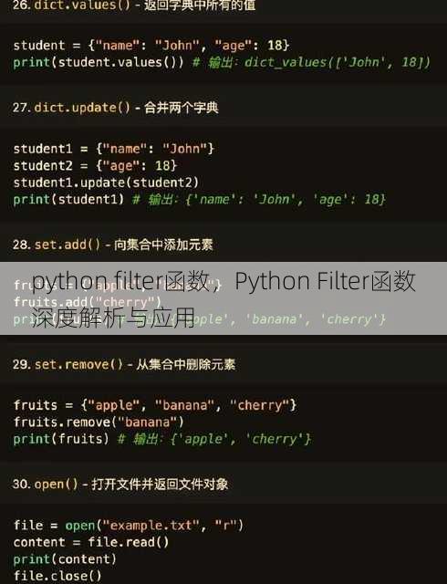 python filter函数