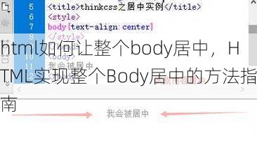 html如何让整个body居中
