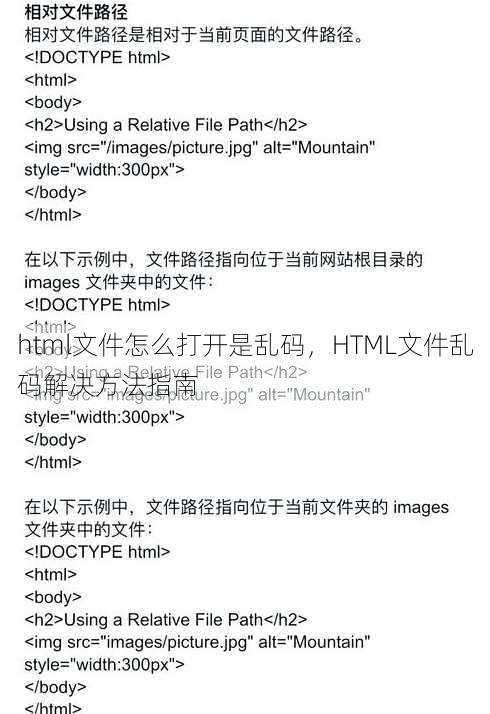 html文件怎么打开是乱码